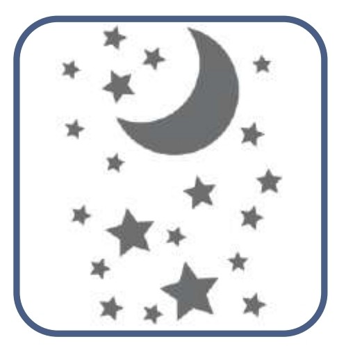 شابلون ماه و ستاره کد 267 سایز 40 در 60 