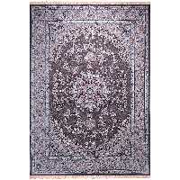 فرش ماشینی زمرد مشهد مدل 55007 زمینه الماسی