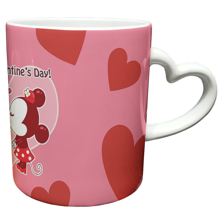 ماگ مدل دسته قلبی طرح عاشقانه کد 397