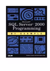 خرید و دانلود نسخه کامل کتاب Microsoft SQL Server 2000 Programming by Example