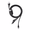کابل تبدیل USB به لایتنینگ /USB-C/ microUSB باسئوس مدل Data Cable-66W طول 1.2 متر