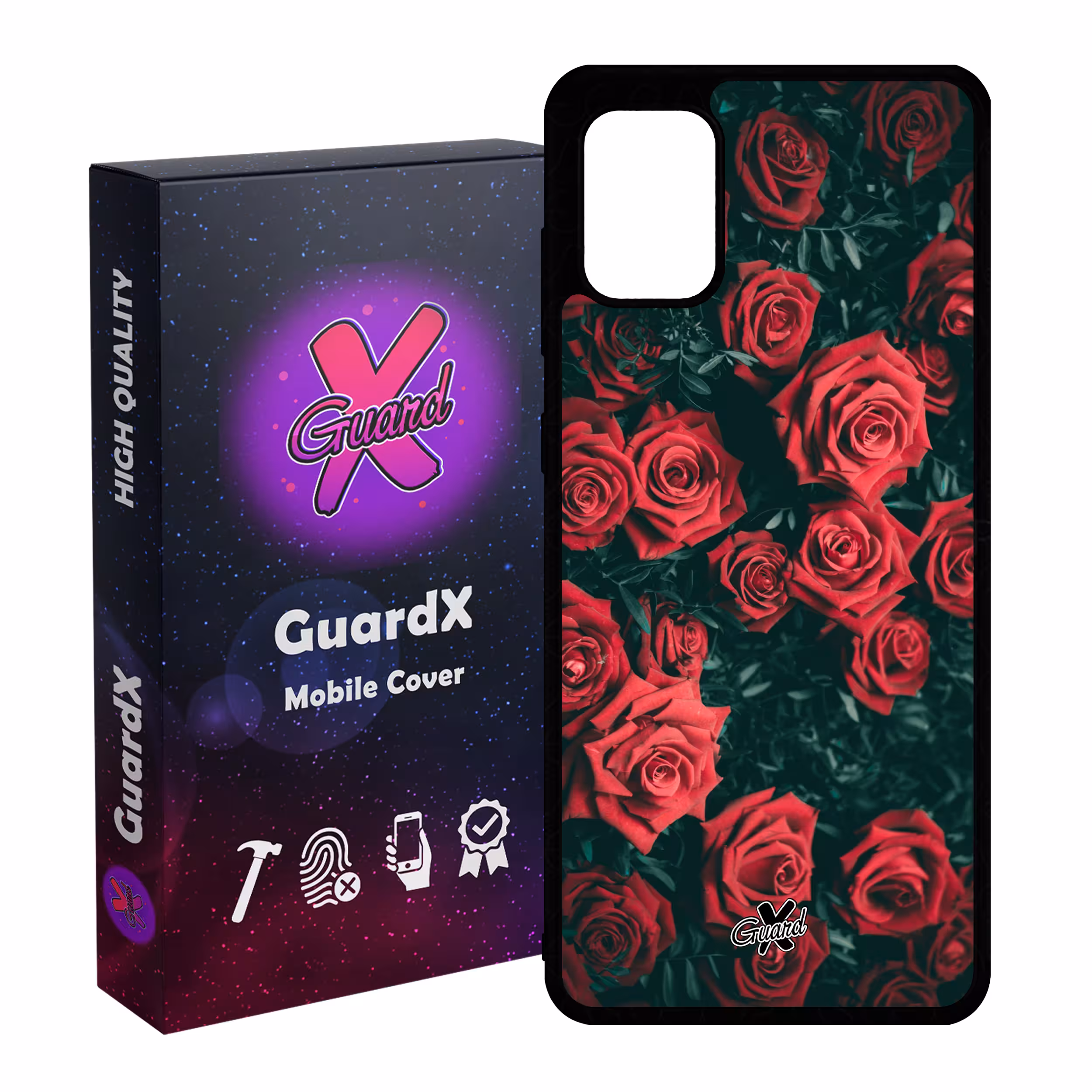کاور گارد ایکس طرح Flower مدل Glass10208 مناسب برای گوشی موبایل سامسونگ Galaxy A71