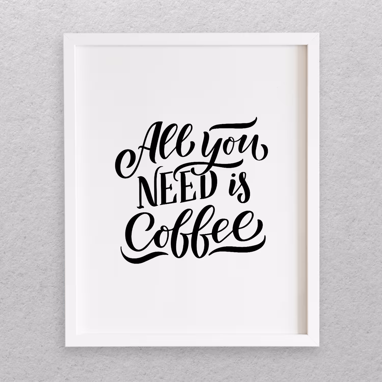 تابلو طرح نوشته انگلیسی طرح COFFEE کد 729