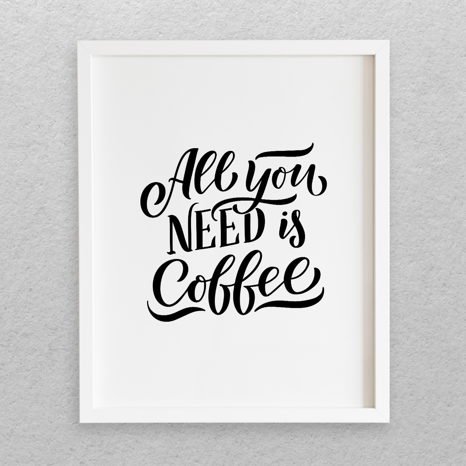 تابلو طرح نوشته انگلیسی طرح COFFEE کد 729