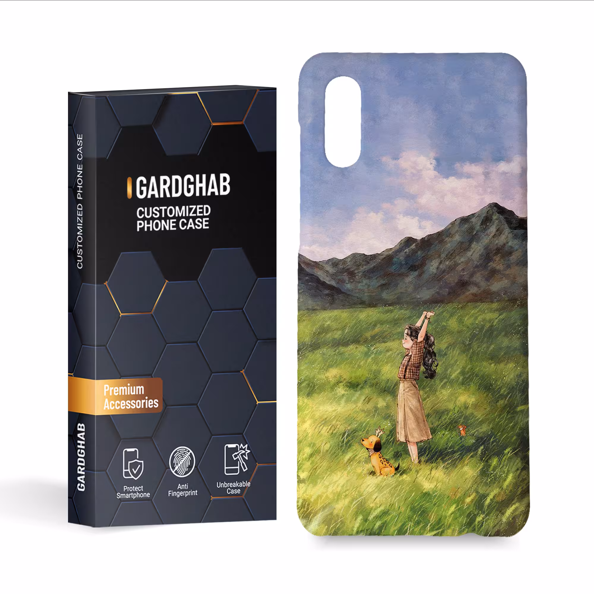 کاور گارد قاب مدل دخترانه مناسب برای گوشی موبایل سامسونگ galaxy a02 