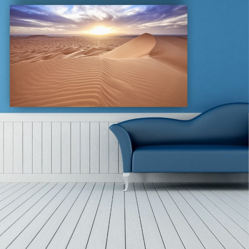 تابلو بوم طرح آسمان کویر کد PT698