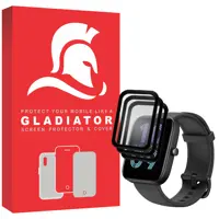 محافظ صفحه نمایش گلادیاتور مدل GWP3000 مناسب برای ساعت هوشمند آمازفیت Bip 3 Pro بسته سه عددی