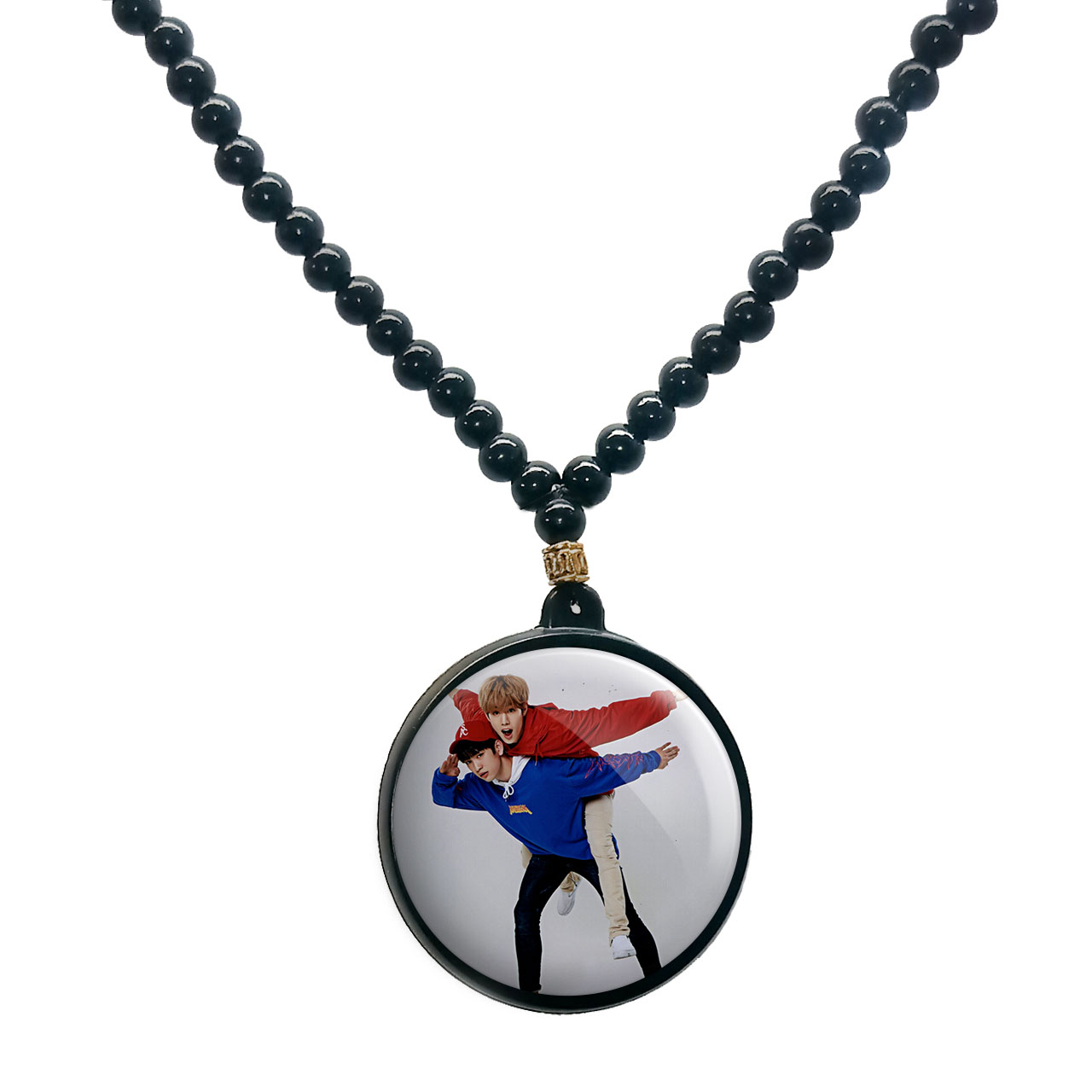 گردنبند پرمانه طرح GOT7 کد pmd.19190 مدل دو طرفه