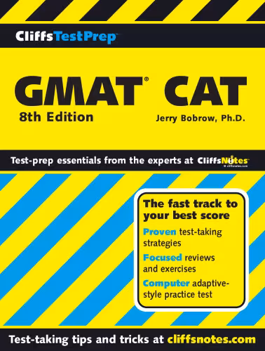 خرید و دانلود نسخه کامل کتاب GMAT CAT (Computer-Adaptive Graduate Management Admission Test) (Cliffs Test Prep)