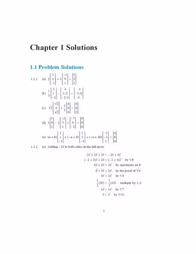 خرید و دانلود نسخه کامل کتاب Linear Algebra 1&amp;2 Edition 4.0 Solution