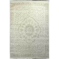 فرش ماشینی زمرد مشهد طرح 1910 زمینه کرم