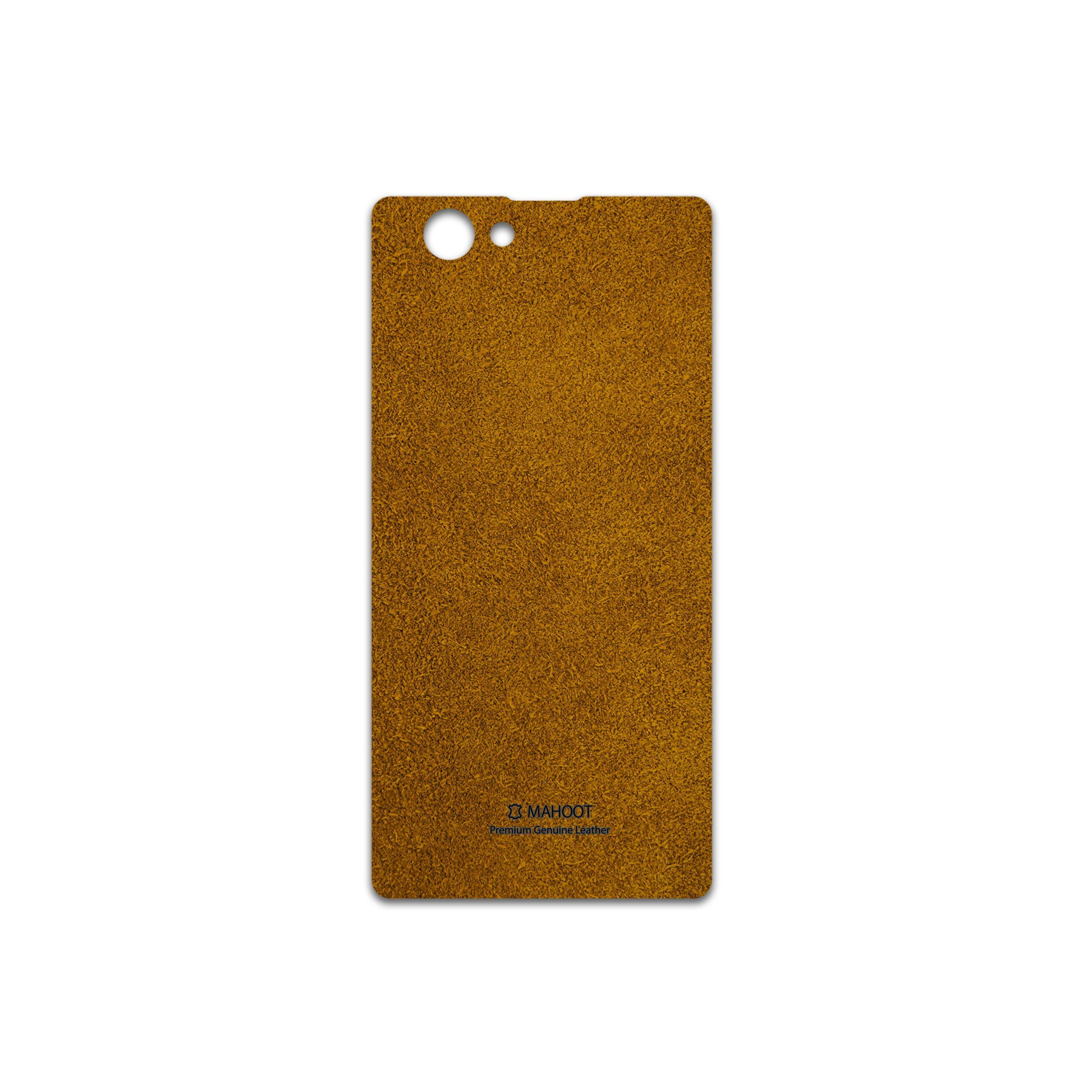 برچسب پوششی ماهوت مدل Brown-Chamois-Leather مناسب برای گوشی موبایل سونی Xperia Z1 Compact
