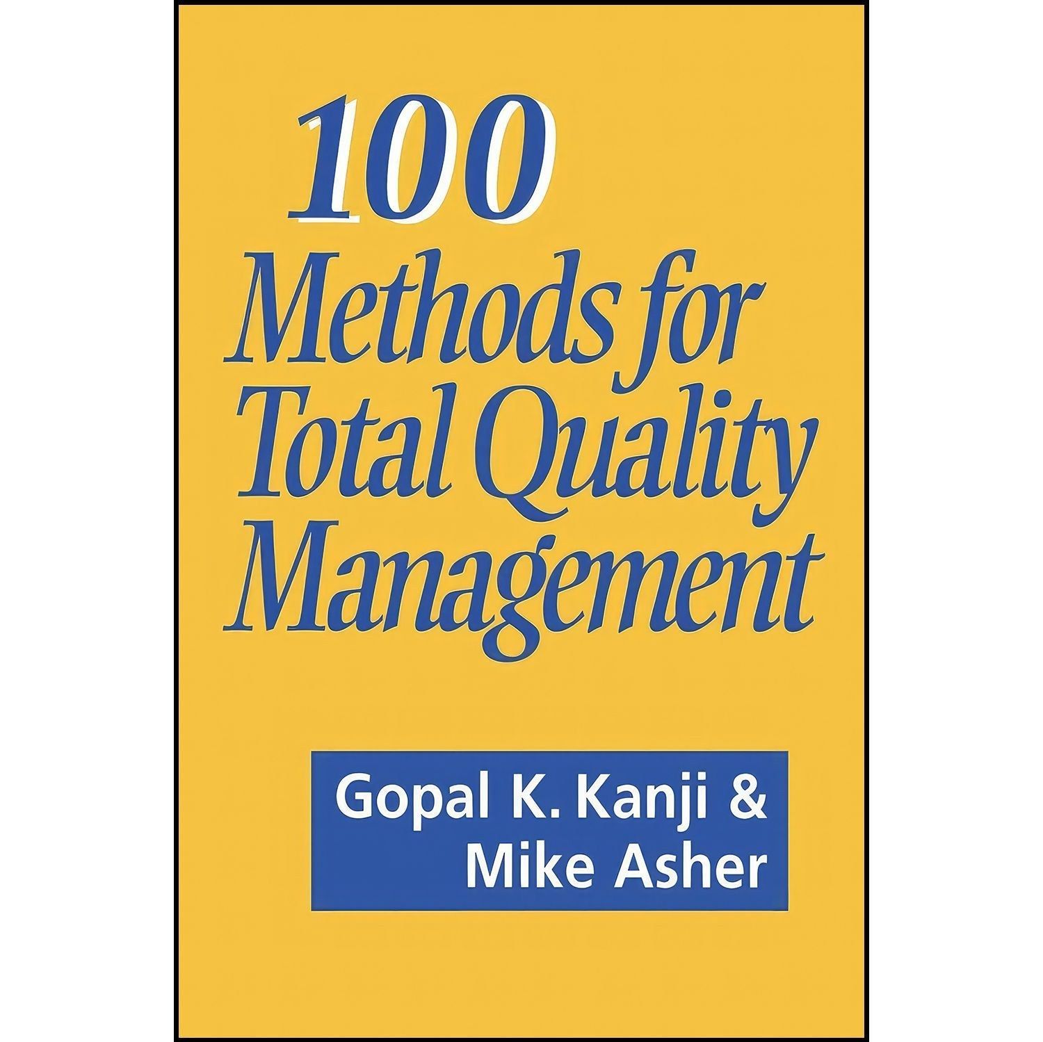 کتاب زبان اصلی  Methods for Total Quality Management