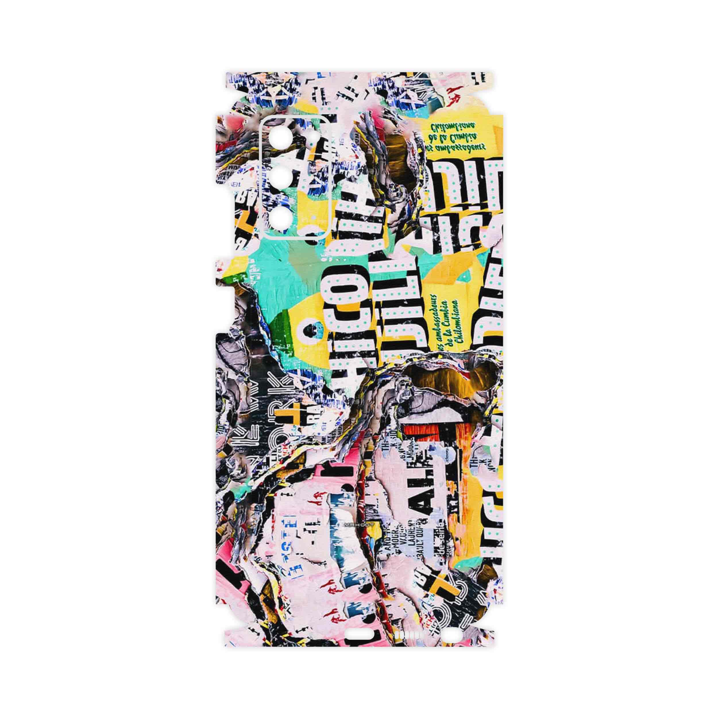 برچسب پوششی ماهوت مدل Collage of Teared Paper-FullSkin مناسب برای گوشی موبایل سامسونگ Galaxy Note 20