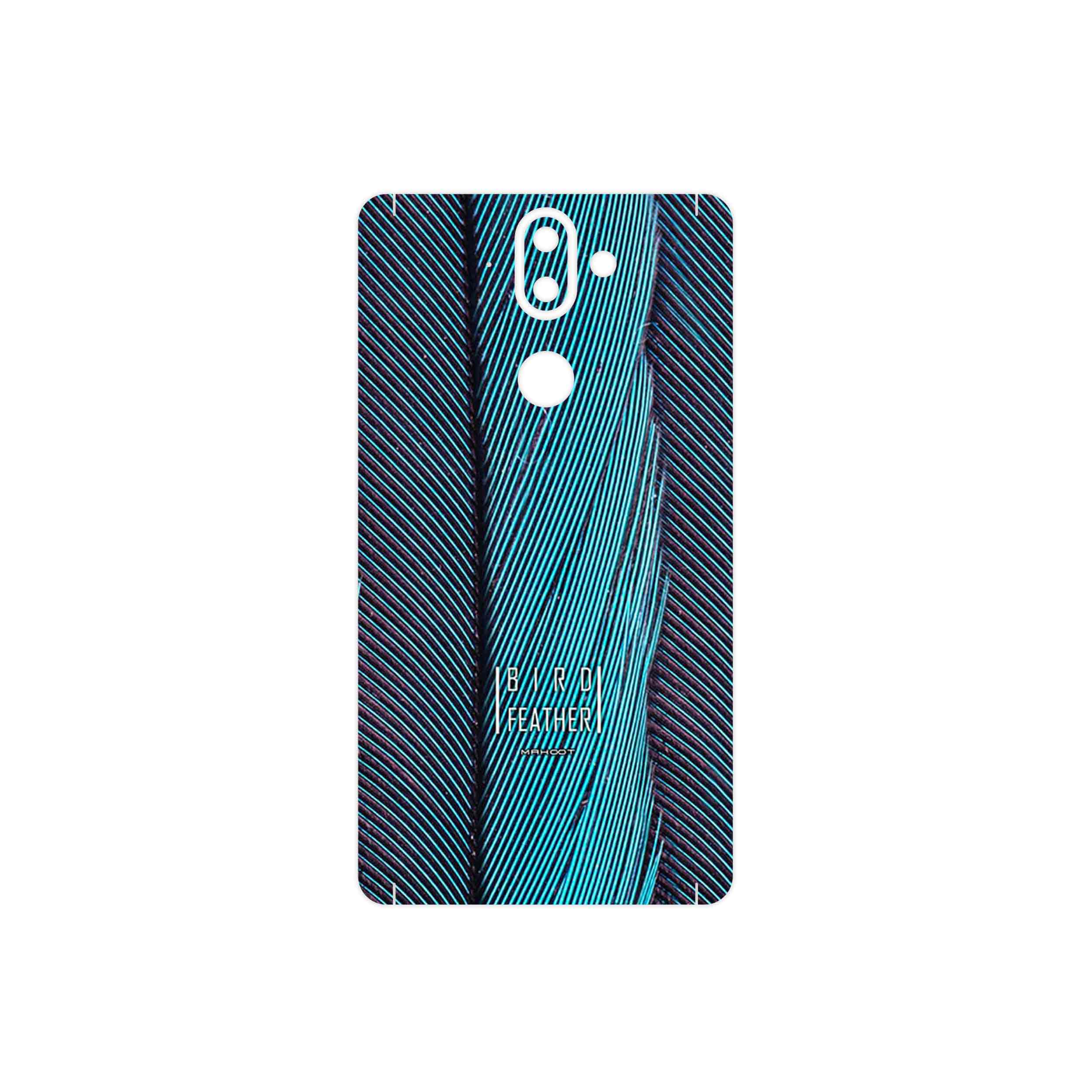 برچسب پوششی ماهوت مدل Turquoise feathers مناسب برای گوشی موبایل نوکیا 8 Sirocco