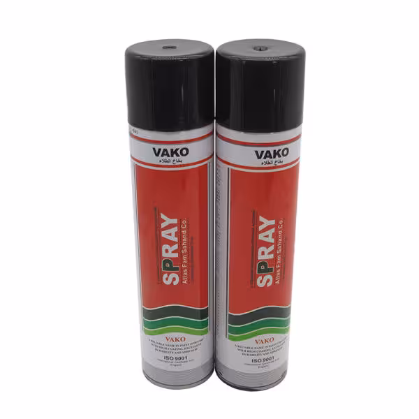 اسپری رنگ مشکی واکو مدل 300ML حجم 1.200 لیتر بسته 2 عددی