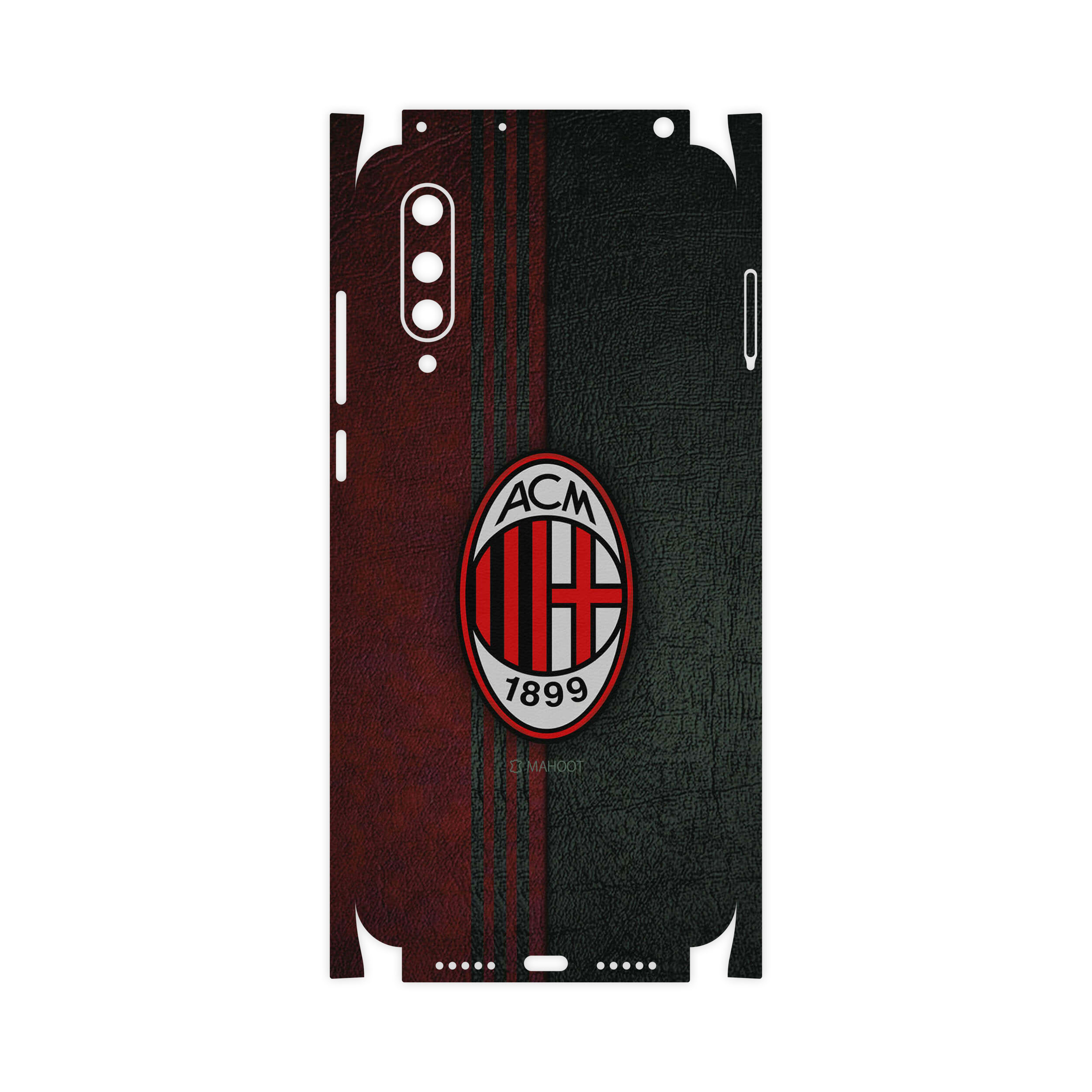برچسب پوششی ماهوت مدل AC-Milan-FC-FullSkin مناسب برای گوشی موبایل شیائومی MI 9 Lite