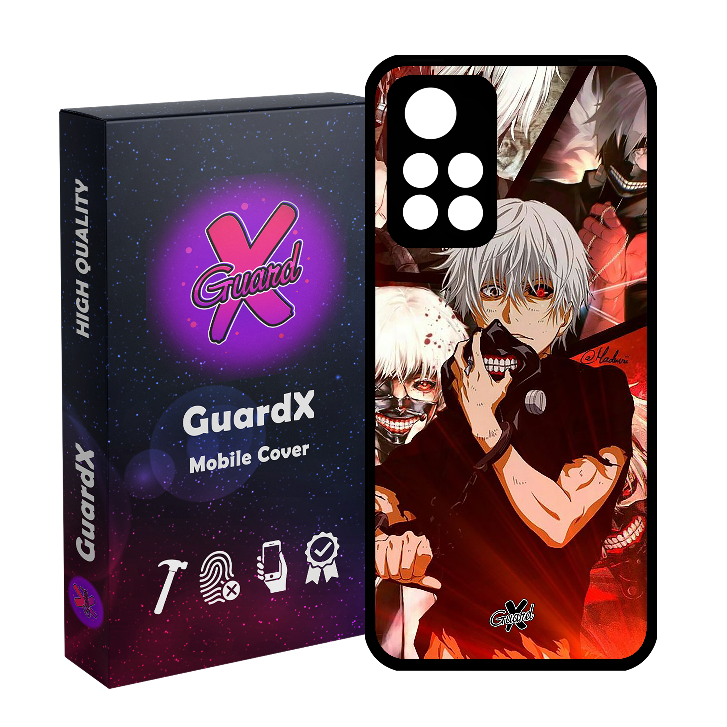 کاور گارد ایکس طرح Tokyo Ghoul Anime مدل Glass10549 مناسب برای گوشی موبایل شیائومی Poco M4 Pro 5G/Redmi Note 11T 5G/Redmi Note 11S 5G