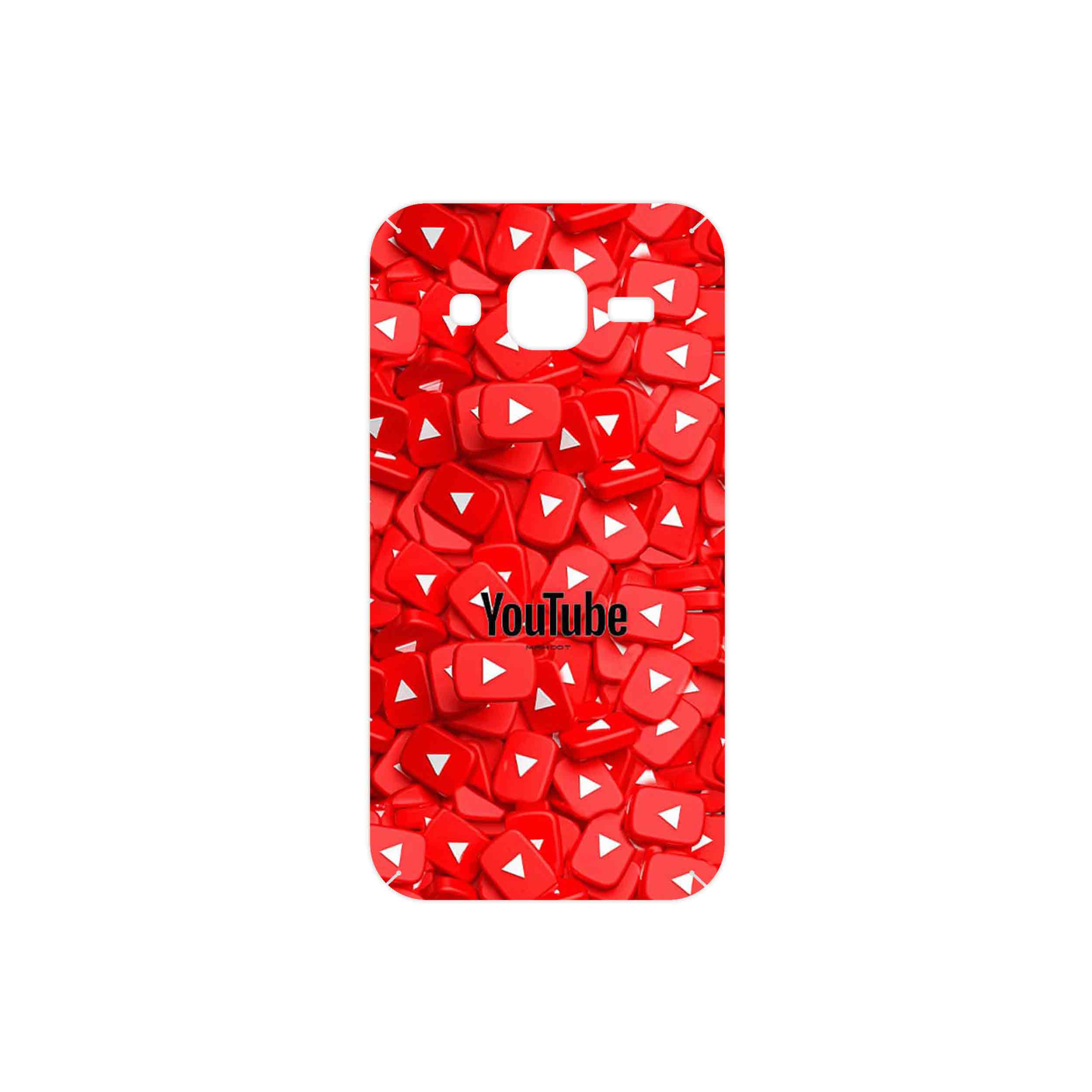 برچسب پوششی ماهوت مدل Youtube مناسب برای گوشی موبایل سامسونگ Galaxy Core Prime