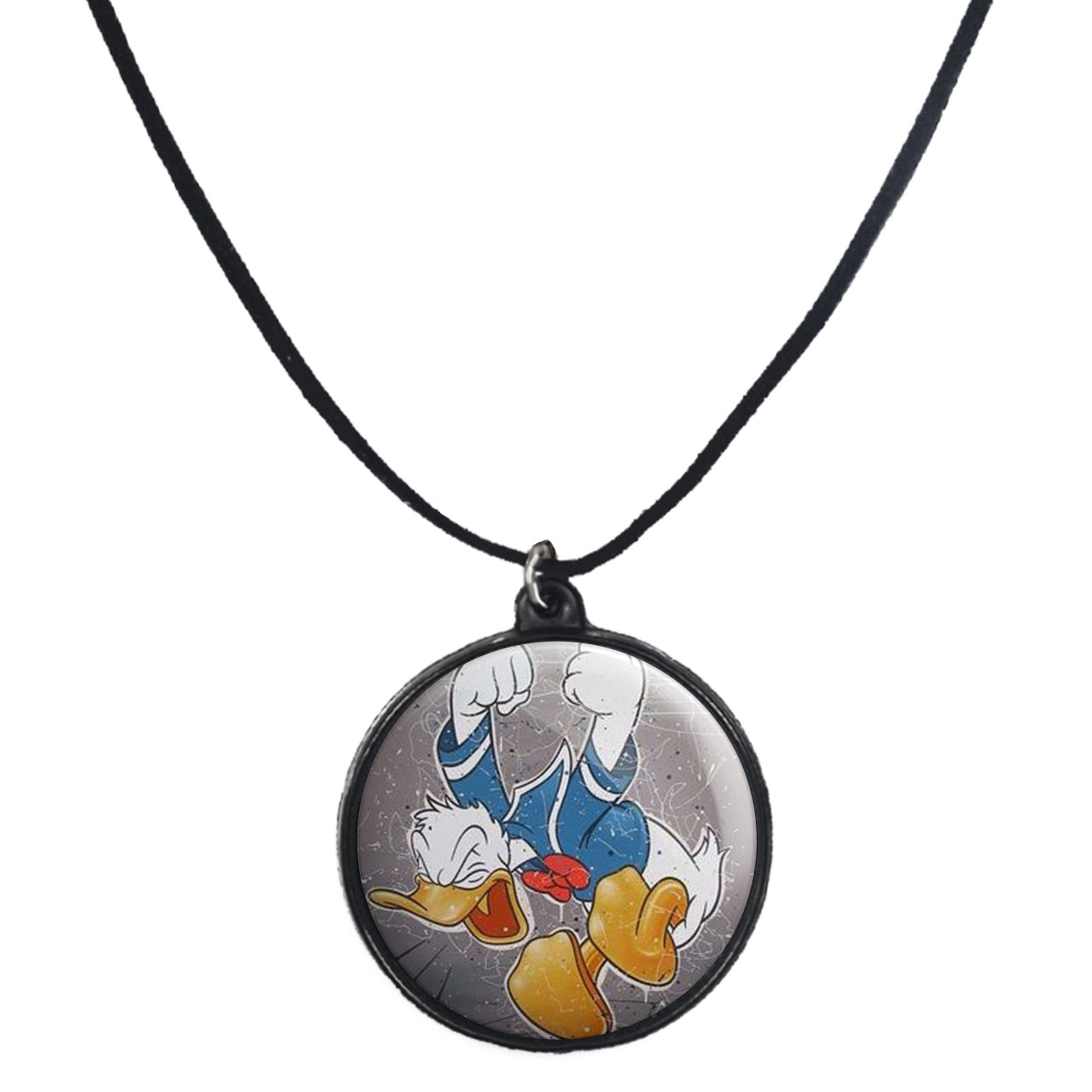 گردنبند پرمانه طرح میکی موس کد pmb.12819 مدل دو طرفه