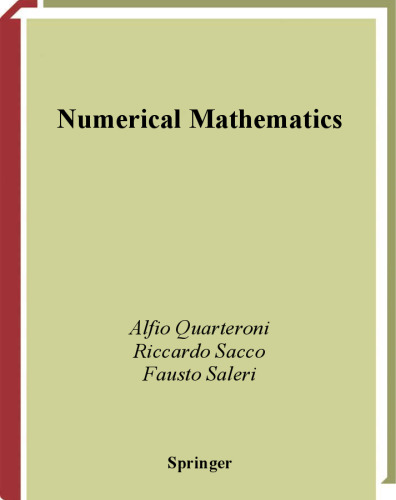 خرید و دانلود نسخه کامل کتاب Numerical Mathematics