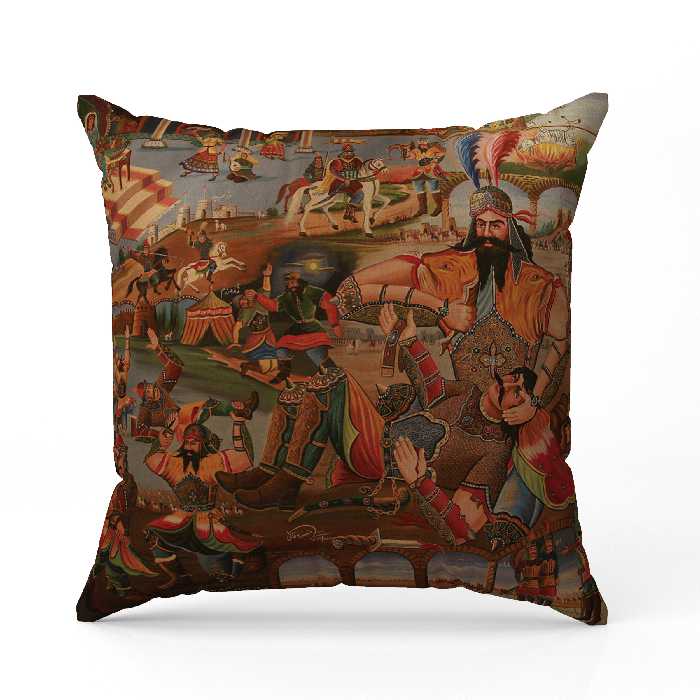 کاور کوسن  طرح رستم و سهراب مدل 129