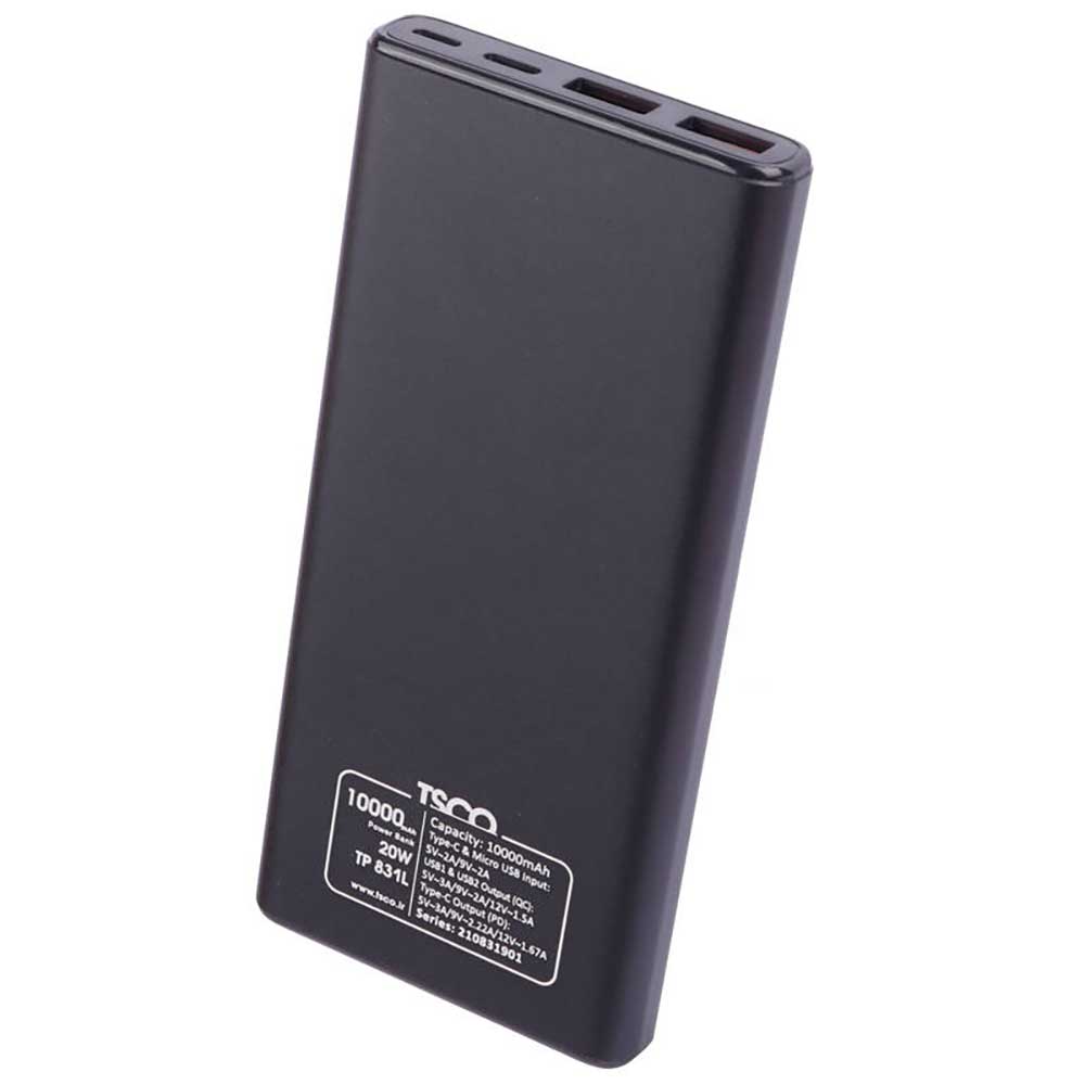 پاوربانک تسکو مدل TP 831 با ظرفیت 10000 میلی آمپر - فروشگاه اینترنتی سیب سبز