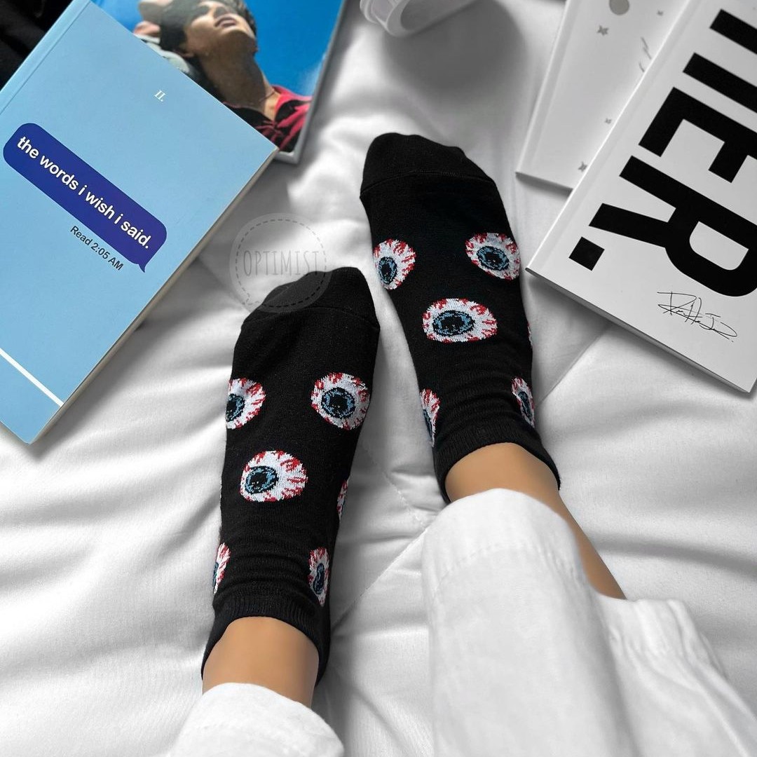 جوراب تخم چشم مچی نخ پنبه فری سایز