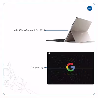 برچسب پوششی ماهوت مدل Google-Logo مناسب برای تبلت ایسوس Transformer 3 Pro 2016