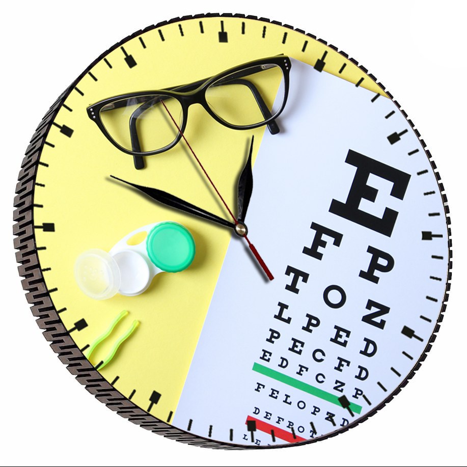 ساعت دیواری مدل چشم پزشکی