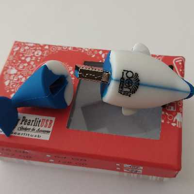 فلش مموری پرلیت یو اس بی طرح دلفین مدل W-62 ظرفیت ۳۲ گیگابایت