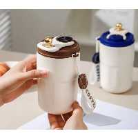 تراول ماگ لاکچری هوشمند(دماسنج دار) برند COFFEE