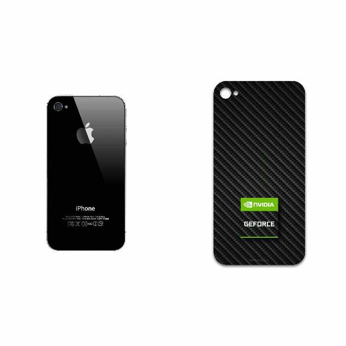 برچسب پوششی ماهوت مدل Nvidia Brand مناسب برای گوشی موبایل اپل iPhone 4s