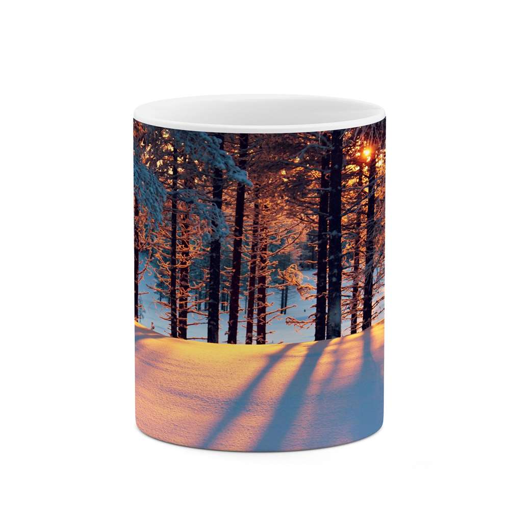 ماگ کاکتی طرح منظره برفی مدل mgs14909