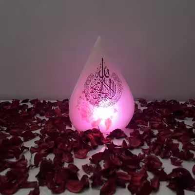 آباژور سنگ نمک مدل اشک 