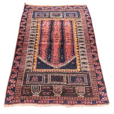 فرش قدیمی دستباف یک متری سی پرشیا کد 183042