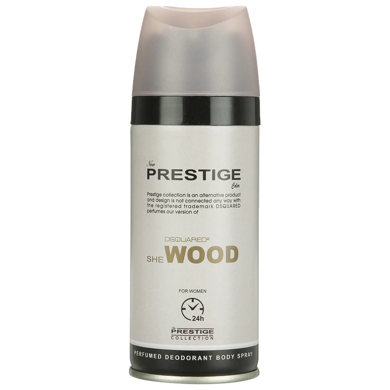 اسپری خوشبو کننده بدن زنانه پرستیژ مدل She Wood حجم 150 میلی لیتر