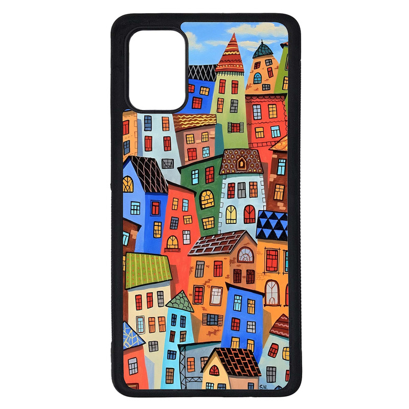 کاور طرح دهکده کد G-046 مناسب برای گوشی موبایل سامسونگ Galaxy A71 | دیجی قاب دونی