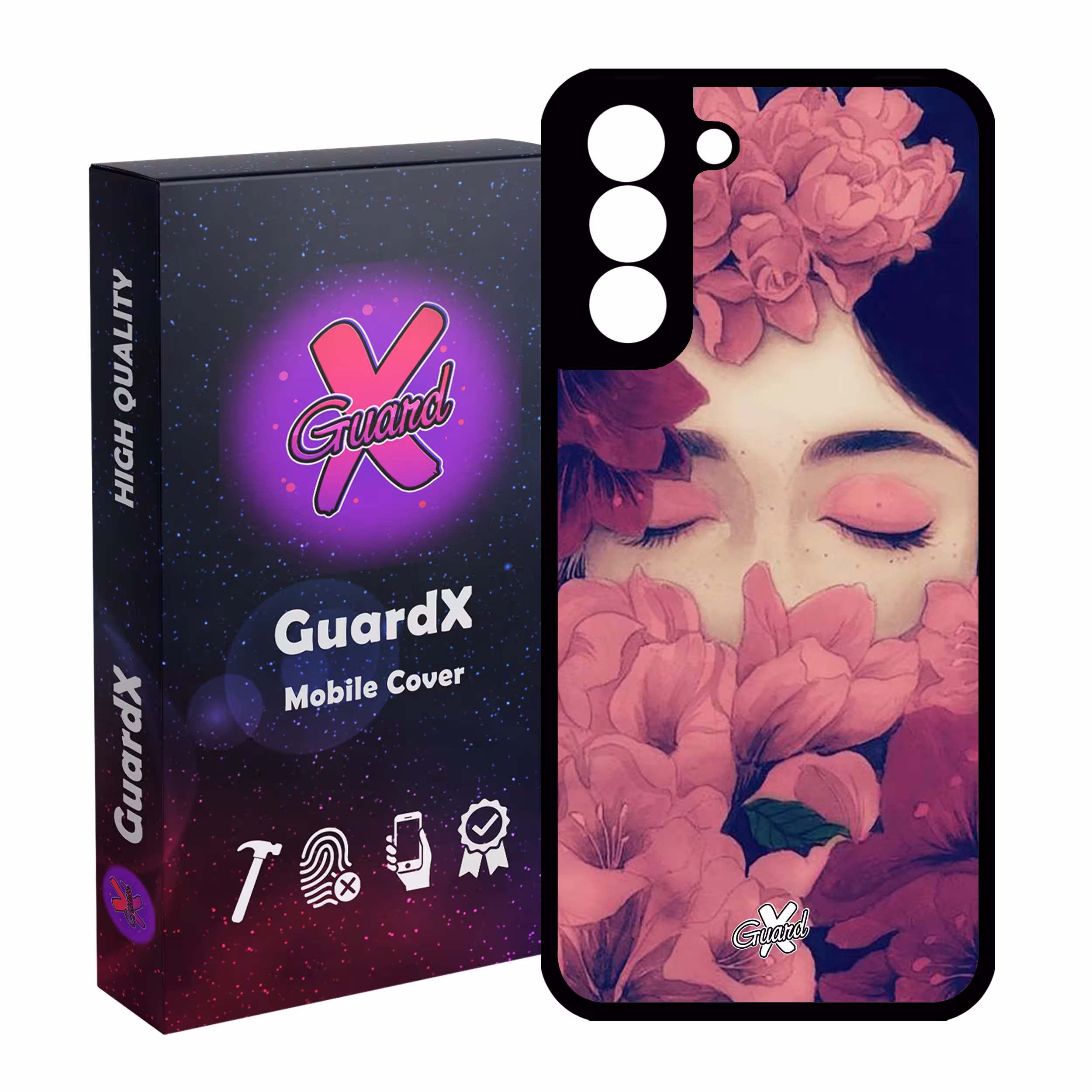 کاور گارد ایکس طرح Girl مدل Glass10027 مناسب برای گوشی موبایل سامسونگ Galaxy S21 FE