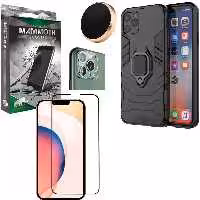 کاور ماموت مدل M-GHB-BNDL مناسب برای گوشی موبایل اپل iphone 13 Pro به همراه محافظ صفحه نمایش و محافظ لنز دوربین و پایه نگهدارنده آهنربایی