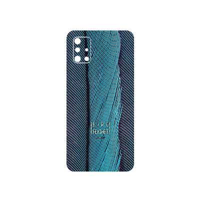 برچسب پوششی ماهوت مدل Turquoise feathers مناسب برای گوشی موبایل سامسونگ Galaxy A51