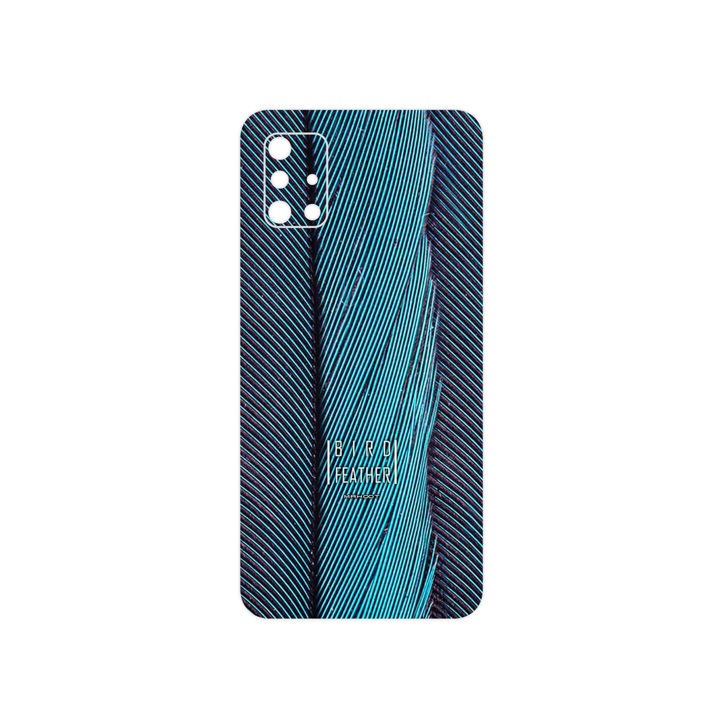 برچسب پوششی ماهوت مدل Turquoise feathers مناسب برای گوشی موبایل سامسونگ Galaxy A51