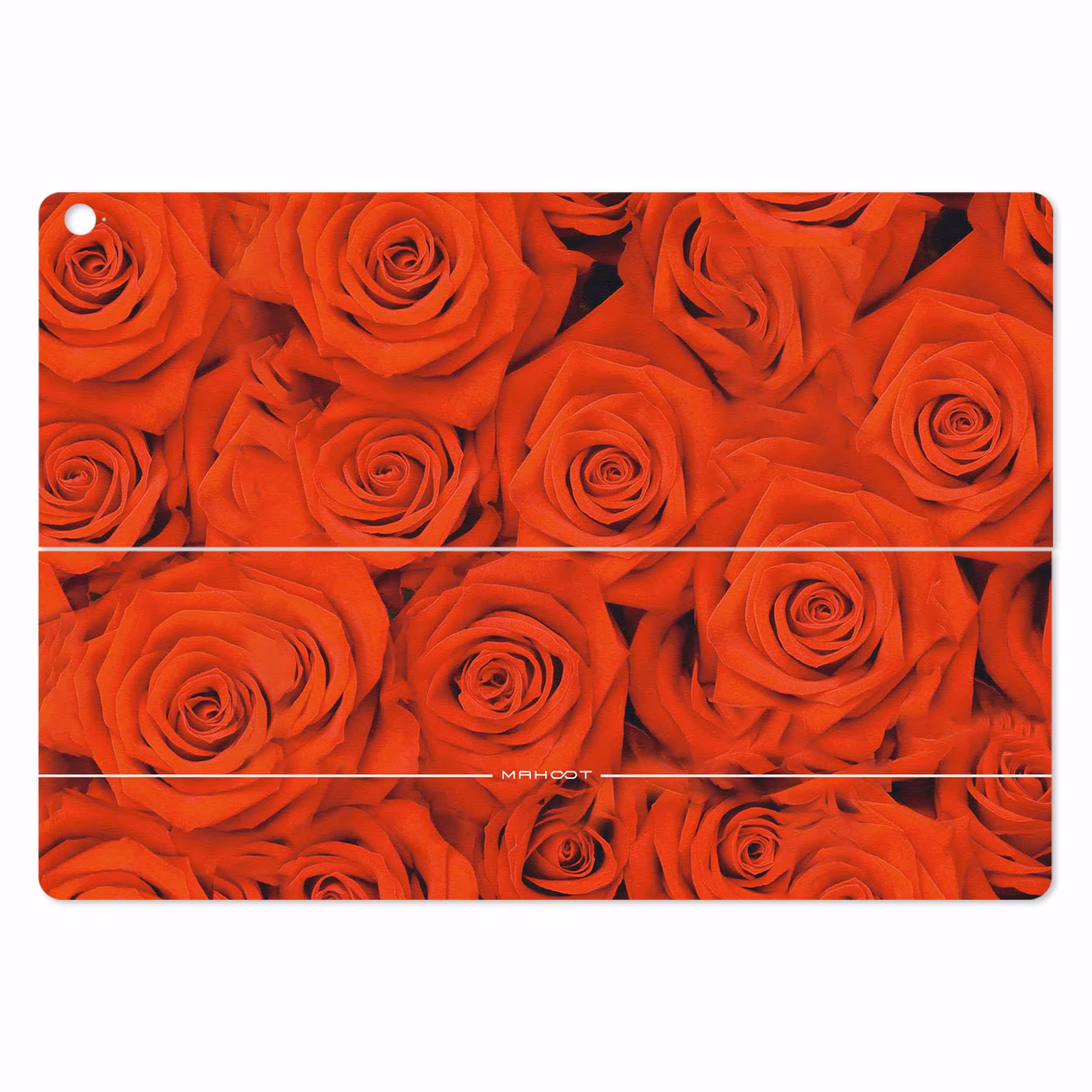برچسب پوششی ماهوت مدل Red-Flower مناسب برای تبلت ایسوس Transformer 3 Pro 2016