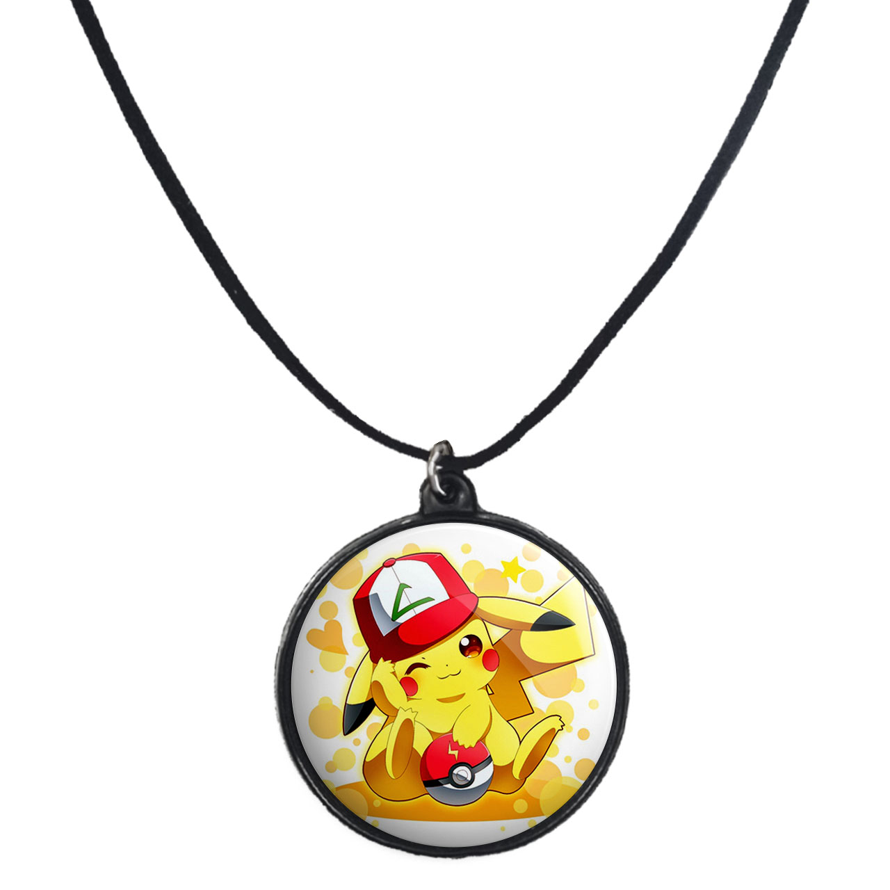گردنبند پرمانه طرح pokemon کد pmb.25190 مدل دو طرفه