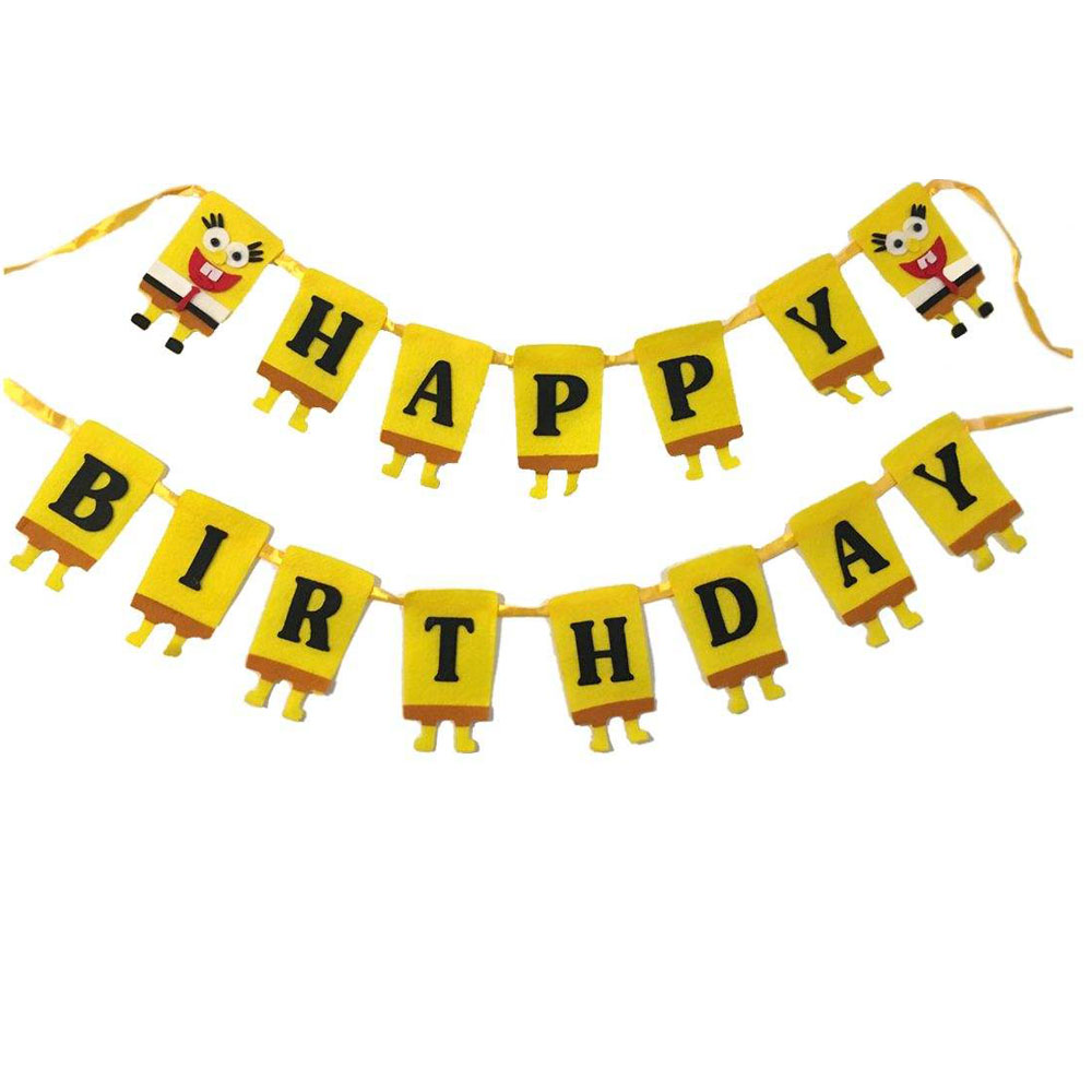 ریسه تزیینی تولد طرح باب اسفنجی