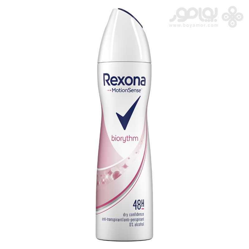 اسپری ضد تعریق زنانه رکسونا مدل BIORYTHM حجم 200 میل