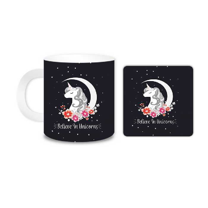 ماگ مدل یونیکورن کد 227 به همراه زیر لیوانی