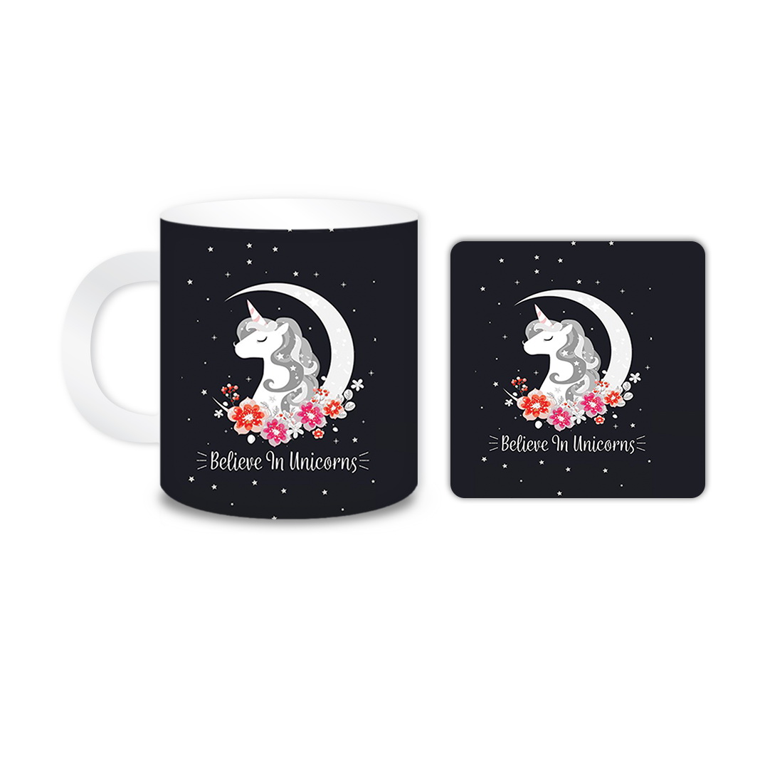 ماگ مدل یونیکورن کد 227 به همراه زیر لیوانی