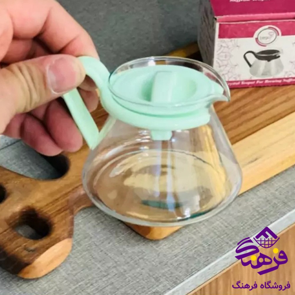 قوری زعفرانی پیرکس