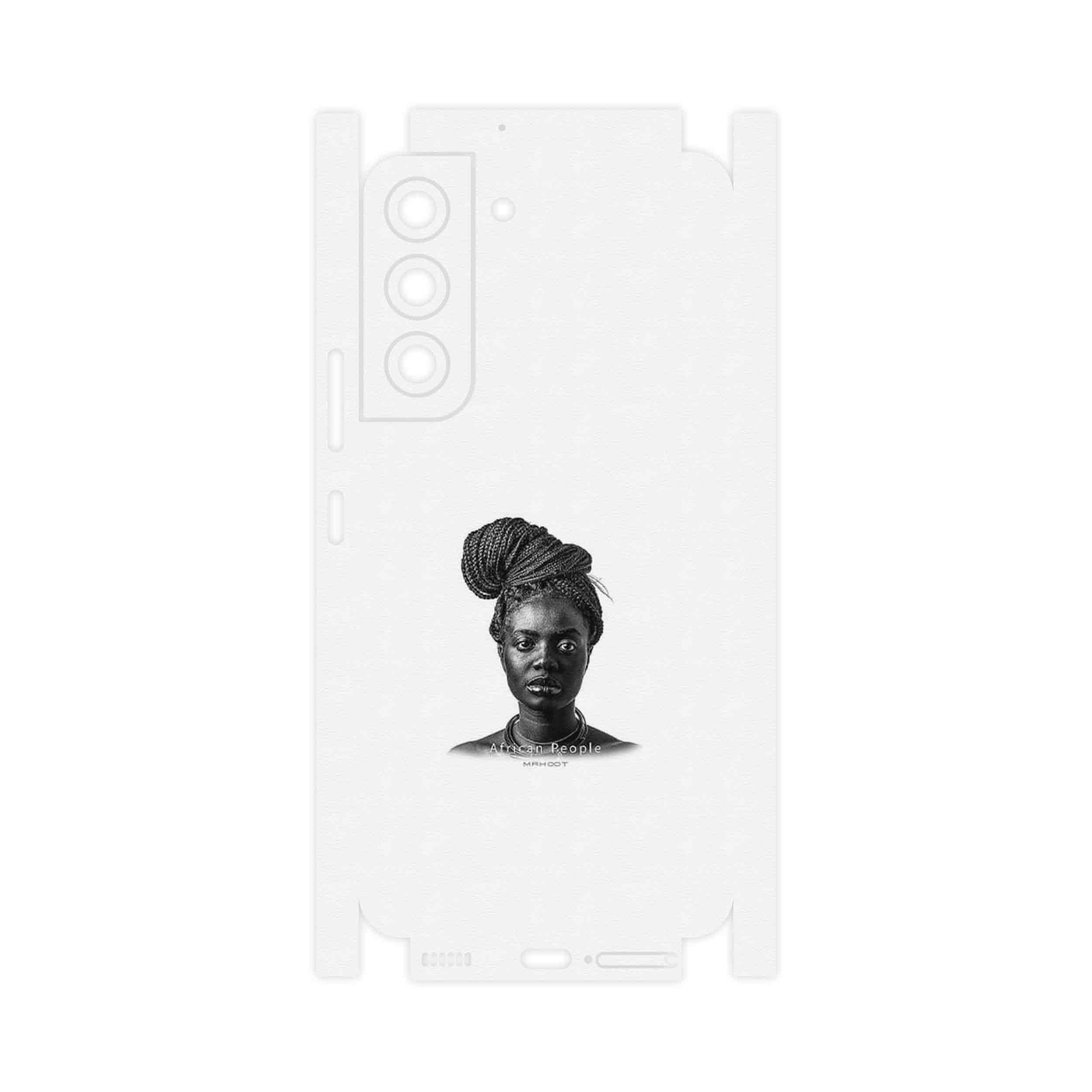برچسب پوششی ماهوت مدل Portrait of an African Woman-FullSkin مناسب برای گوشی موبایل سامسونگ Galaxy S22 5G
